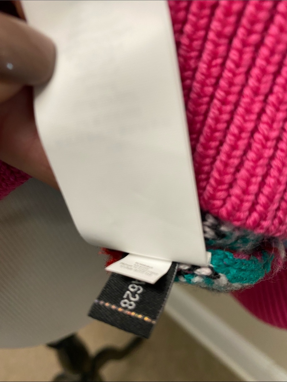 kate spade Multicolor Floral & Heart Crewneck Sweater - Teal/Pink/Red/Yellow - Picture 11 of 11